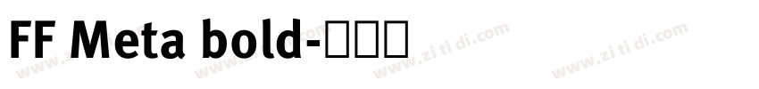 FF Meta bold字体转换